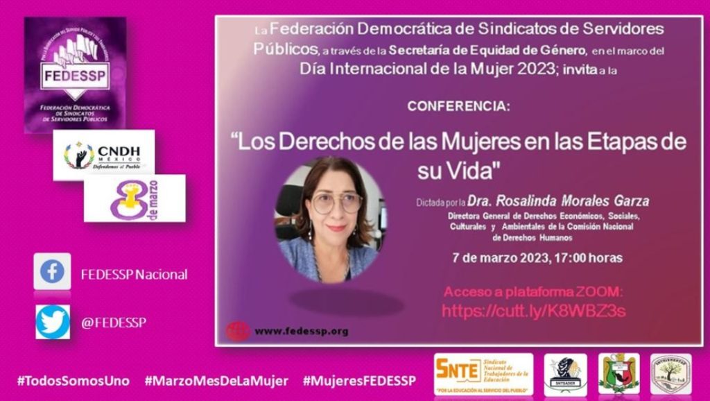 Conferencia: Los Derechos de las Mujeres en las Etapas de su Vida (7 ...